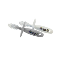 ZoLi Chubby Gummy Gryzak Grey White 2 szt