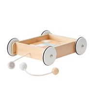 Kids Concept Neo Wózek Drewniany z Klockam