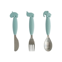 Done by Deer Yummy+ Sztućce Set Blue