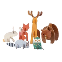 Petit Collage Puzzle Przestrzenne Las