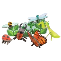 Petit Collage Puzzle Przestrzenne Robaczki