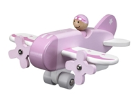 Kids Concept Drewniany Samolot Różowy