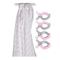 Lulujo Zestaw Kocyków z Klipsami Pink