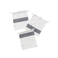 Kids Concept Worek Bawełniany 3 szt Grey