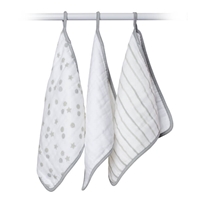 Lulujo Myjka Bawełniana 3szt Grey