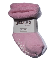 Juddlies Skarpetki Niemowlęce Pink/White