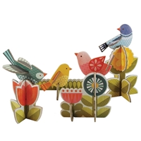 Petit Collage Puzzle Przestrzenne Ptaki