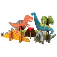 Petit Collage Puzzle Przestrzenne Dinozaur
