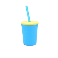 GoSili Kubek ze Słomką Aqua/Yellow 350ml