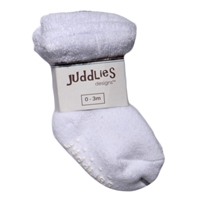 Juddlies Skarpetki Niemowlęce White/White