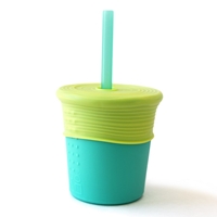 Silikids Kubek ze Słomką Sea/Lime