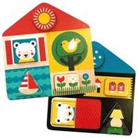 Petit Collage Puzzle Dwustronne Domek D&N