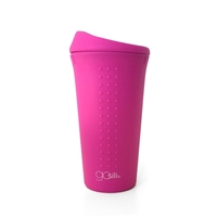 GoSili Kubek Podróżny Silikonowy Hot Pink