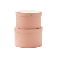 Kids Concept Pudełka Okrągłe 2 szt Pink