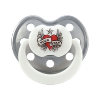 Rock Star Baby Smoczek Serce 0-3m