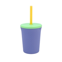 GoSili Kubek ze Słomką Grey/Lime 350ml