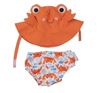 Zoocchini Pieluszka Kąpielowa Czapka Krab