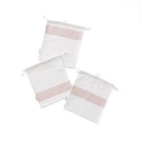 Kids Concept Worek Bawełniany 3 szt Pink