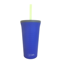 GoSili Kubek ze Słomką Violet/Grey 470ml