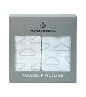 Mama Designs Otulacz Muślinowy 2szt Cloud