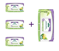Aleva Bambusowe Chusteczki 80sz 3+1 GRATIS