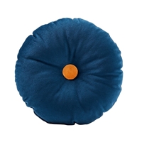Kids Concept Poduszka Okrągła Velvet Blue