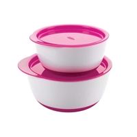 OXO Zestaw Miseczek z Pokrywką Pink 2 szt
