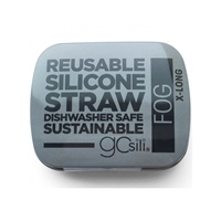 GoSili Słomka Silikonowa X-Long w Etui Fog