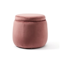 Kids Concept Puf Okrągły Velvet Apricot