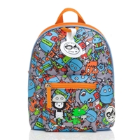 Zip & Zoe Plecak Mini ze Smyczą Robot Blue