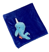 Zoocchini Kocyk Niebieski Wieloryb