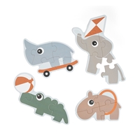Done by Deer Pierwsze Puzzle Zwierzątka na Placu Zabaw Playground