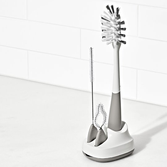 OXO tot Szczotka do Mycia Butelek z Akcesoriami Pebble