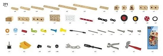 BRIO Builder Zestaw Majsterkowicza 271 el.