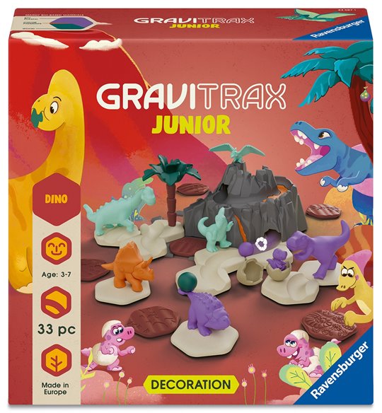 GraviTrax Junior Zestaw Uzupełniający Dinozaury Dino 33el.