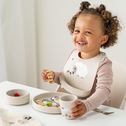 Done by Deer Zestaw Obiadowy z Przyssawką Sand