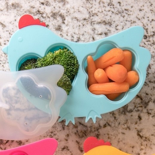 Innobaby Pojemnik Silikonowy Chicken Blue