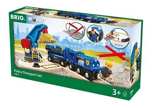 BRIO World Zestaw Policji Transport Złota