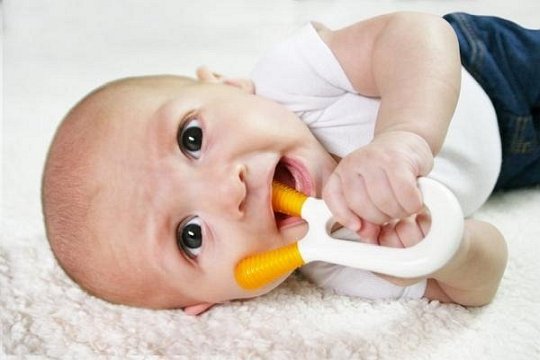 ZoLi Gryzak Bunny Pink & White 2 szt