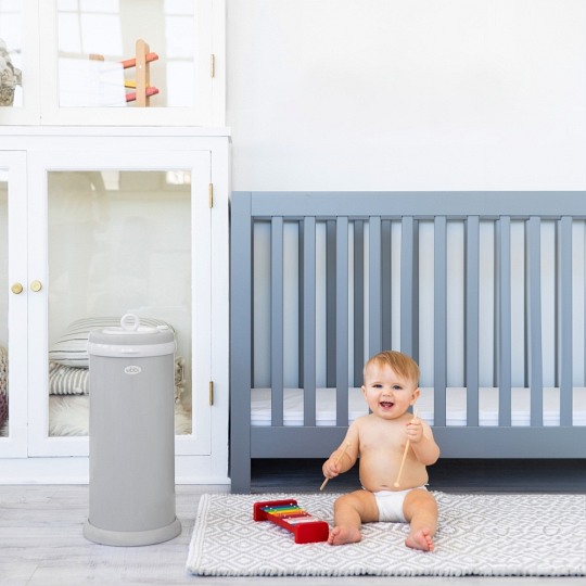 Ubbi Stalowy Kosz na Pieluchy Matte Grey