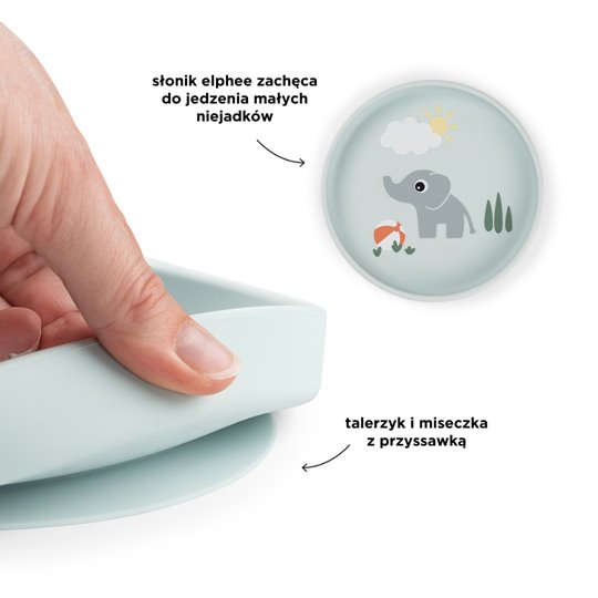 Done by Deer Talerzyk z Przyssawką Blue