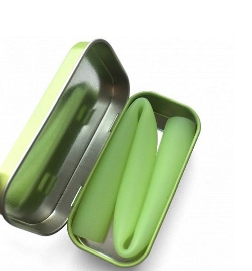 GoSili Słomka Silikonowa X-Wide Etui Lime