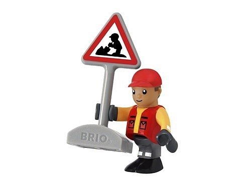 BRIO World Zestaw Roboty Drogowe z Walcem