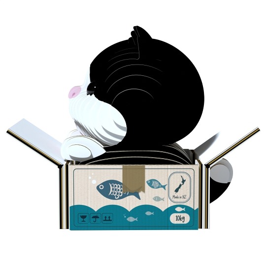 Eugy Układanka Eko 3D Kotek Tuxedo