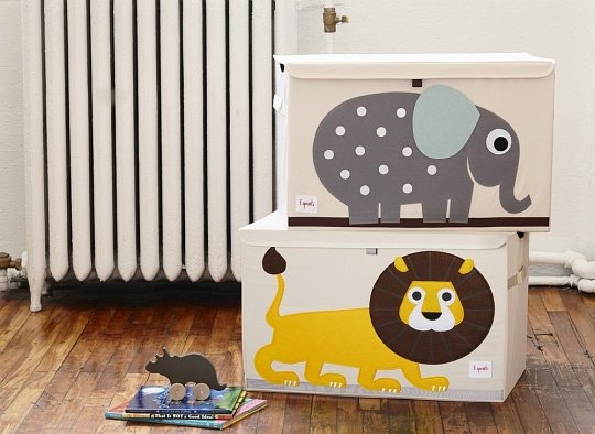 3 Sprouts Pudełko Zamykane Lew Yellow