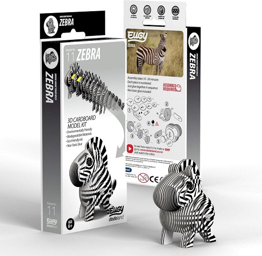 Eugy Układanka  Eko 3D Zebra