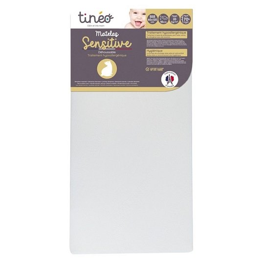 Tineo Materac Dla Niemowlaka Hipoalergiczny Sensitive 60x120 cm