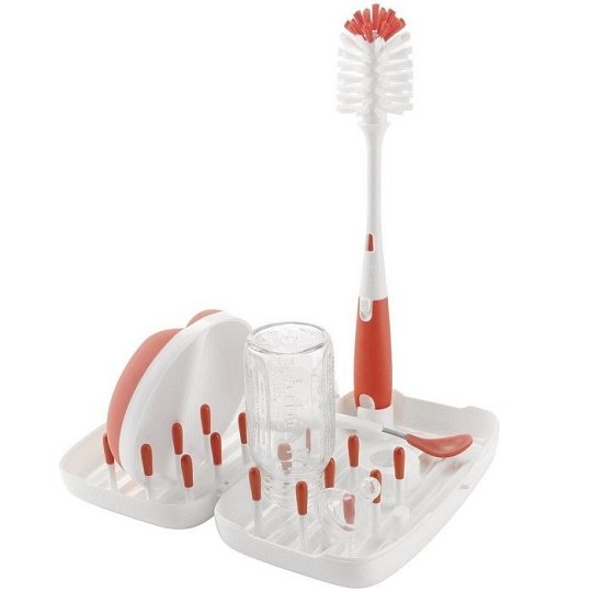 OXO Suszarka Podróżna ze Szczotką Orange