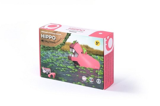 Halftoys Magnetyczny Składany Hipopotam