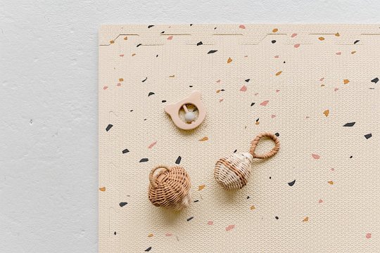 3 Sprouts Mata Piankowa EVA Terrazzo Cream